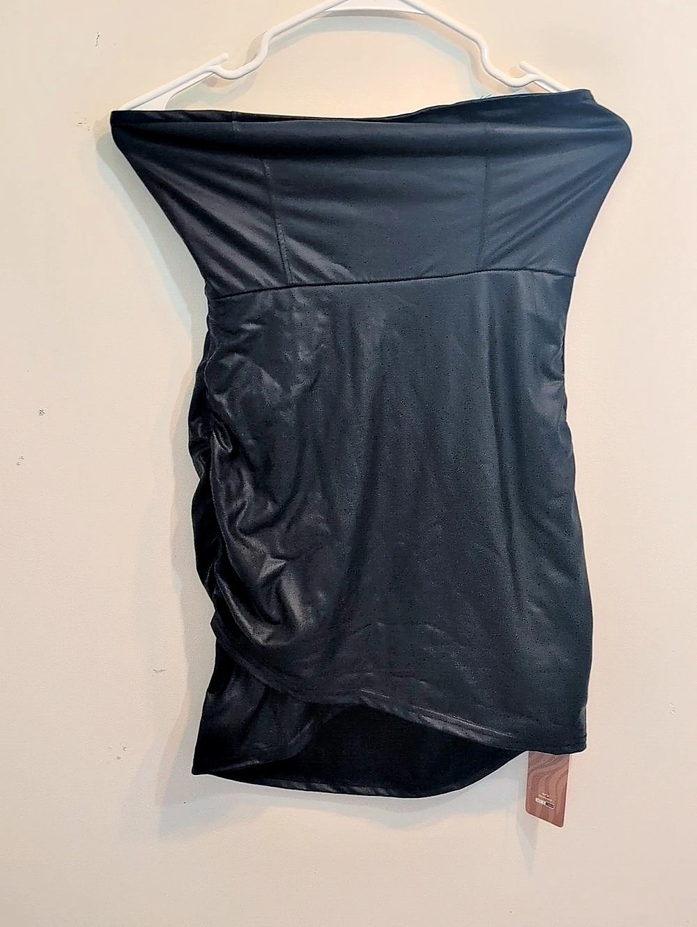 SHEYNSXY PAP 21 Ruched Black Mini Dress Size Small NWT